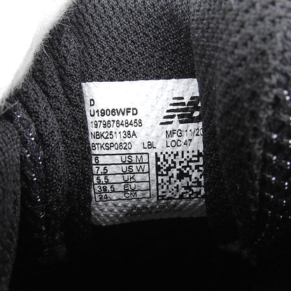 NEW BALANCE ニューバランス 新品同様 1906W メッシュ ローカット スニーカー レディース Black/Silver Metallic ブラック 24cm U1906WFD シューズ