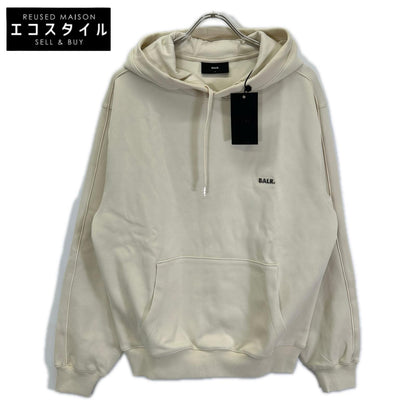 BALR. ボーラー B1261.1151 ホワイトスワン/ベージュ コットン混 メタルロゴ Q Series Hoodie トップス