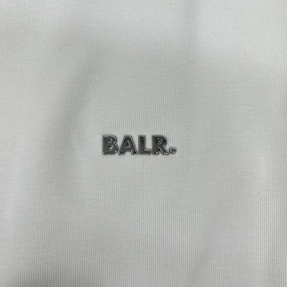 BALR. ボーラー B1261.1151 ホワイトスワン/ベージュ コットン混 メタルロゴ Q Series Hoodie トップス