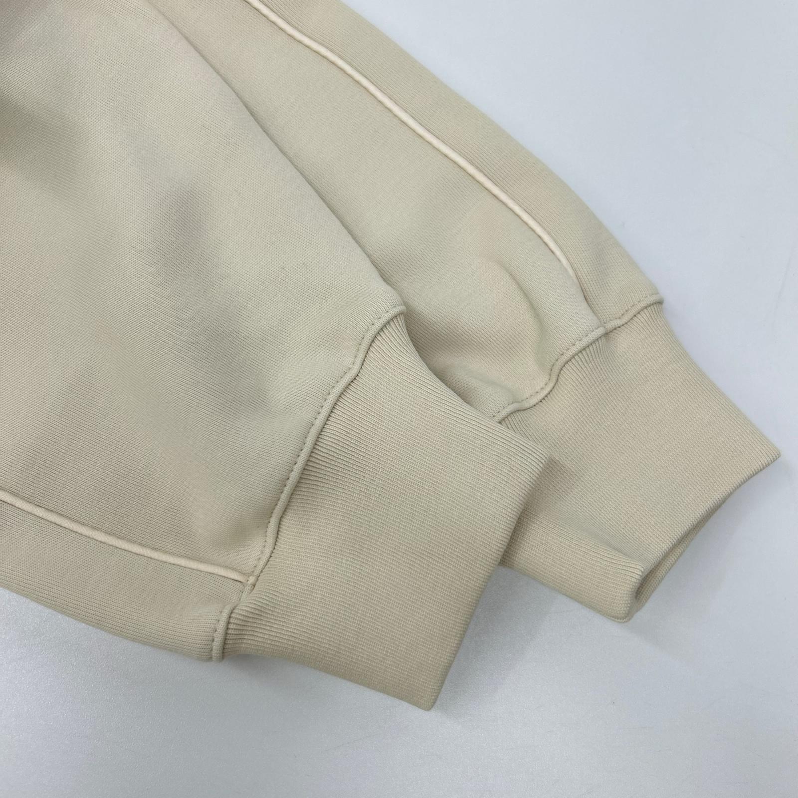 BALR. ボーラー B1261.1151 ホワイトスワン/ベージュ コットン混 メタルロゴ Q Series Hoodie トップス