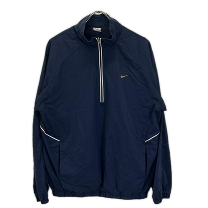 NIKE ナイキ 00'S ネイビー ホワイトラインハーフジッププルオーバージャージー トップス
