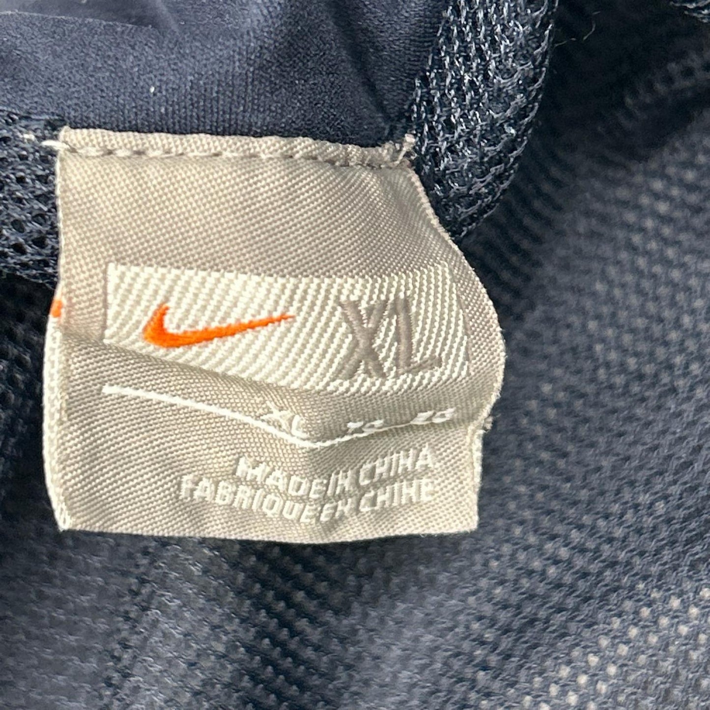 NIKE ナイキ 00'S ネイビー ホワイトラインハーフジッププルオーバージャージー トップス