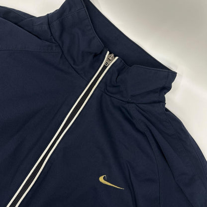 NIKE ナイキ 00'S ネイビー ホワイトラインハーフジッププルオーバージャージー トップス