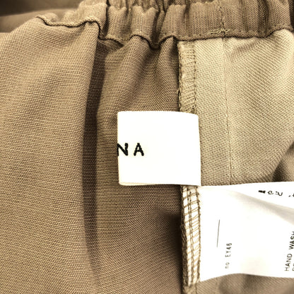 IENA イエナ 25SS ブラウン レーヨン×リネン ドローコード ウエストゴム イージーパンツ ボトムス