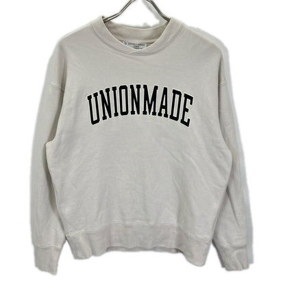 UNION LAUNCH ユニオンランチ 【IENA別注】ベージュ コットン フロントプリント スウェット トップス