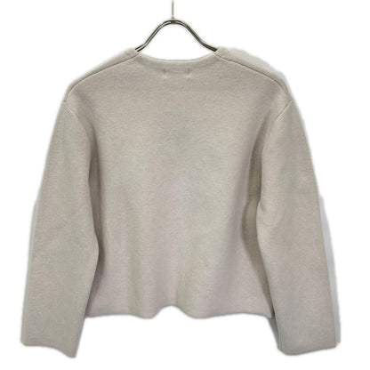 IENA イエナ 24AW ベージュ コットン スナップボタン ノーカラー カーディガン トップス
