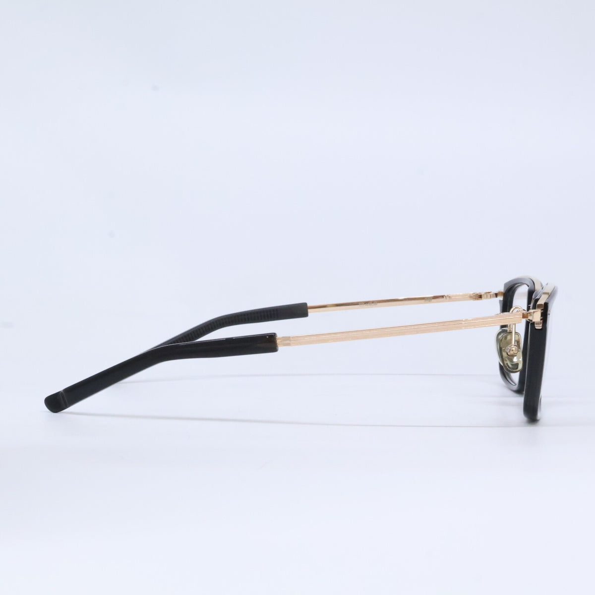 999.9 フォーナインズ 【新品同様】M-114 メタルコンビ 逆Rヒンジ スクエアシェイプ アイウェア/ 眼鏡