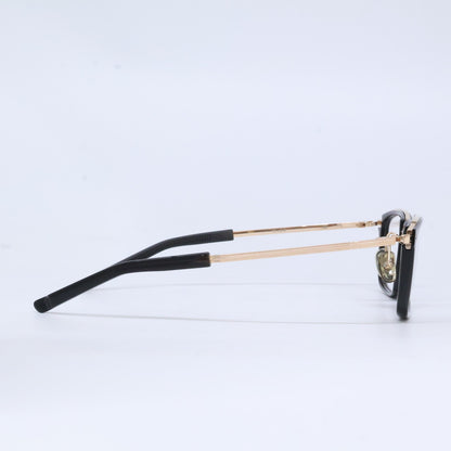 999.9 フォーナインズ 【新品同様】M-114 メタルコンビ 逆Rヒンジ スクエアシェイプ アイウェア/ 眼鏡