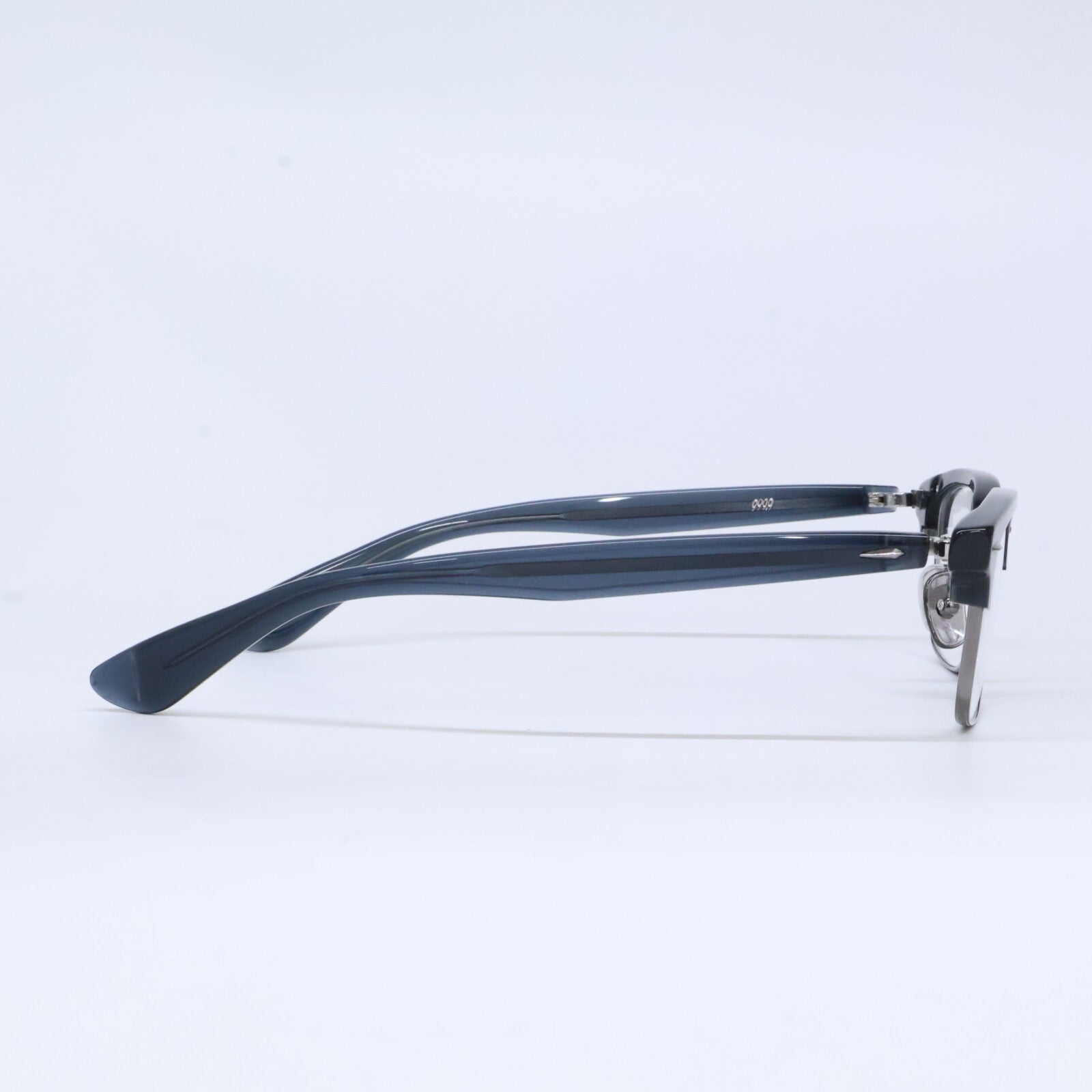 999.9 フォーナインズ 【新品同様】M-98 メタルコンビ 逆Rヒンジ サーモントブロー アイウェア/ 眼鏡