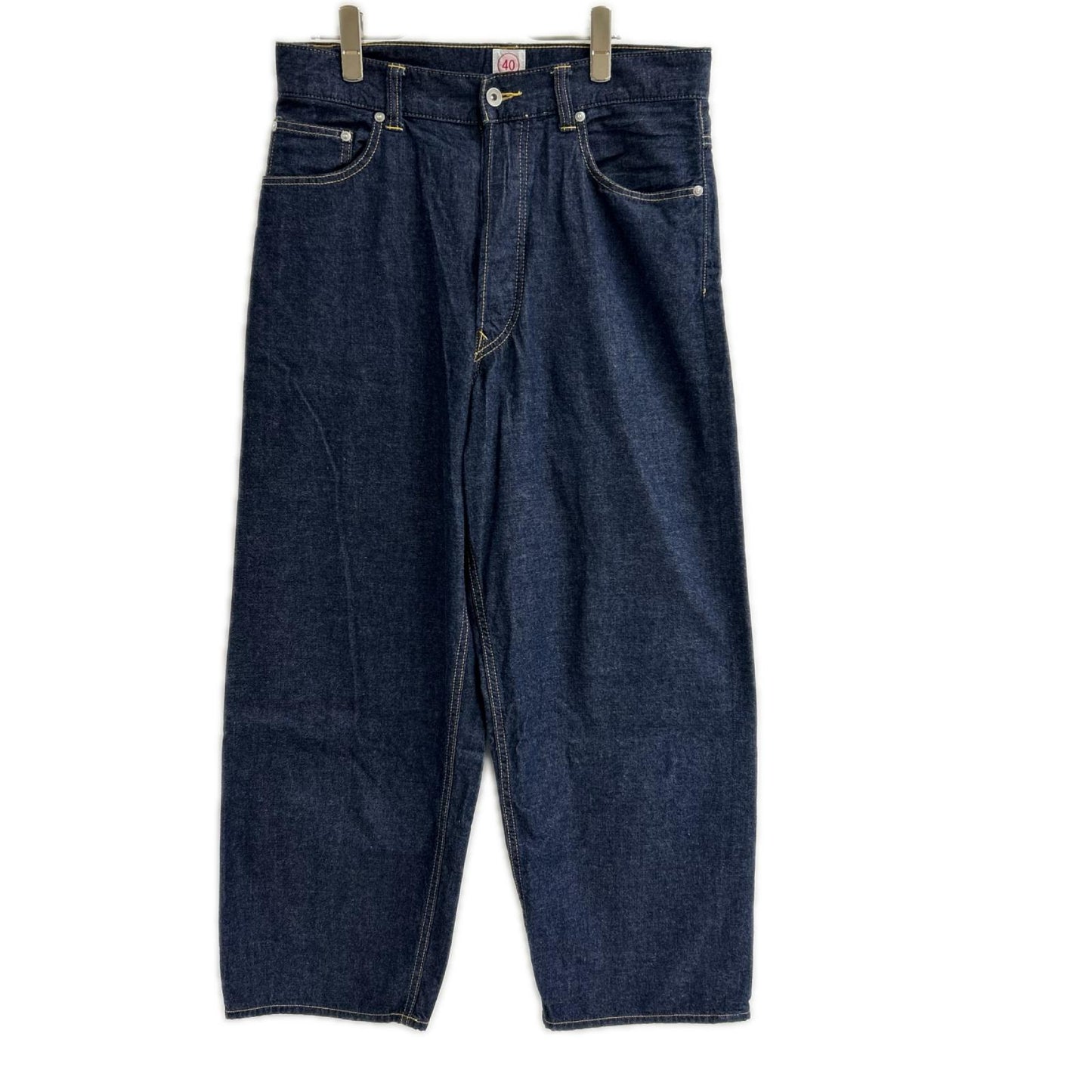 CRANK PROJECTS クランクプロジェクツ インディゴ コットン ボタンフライ 8oz ファットデニムワイドパンツ ボトムス
