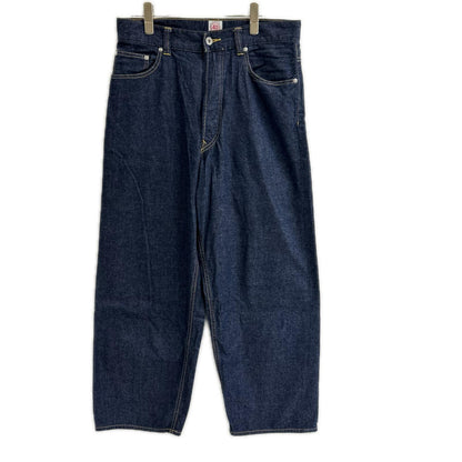 CRANK PROJECTS クランクプロジェクツ インディゴ コットン ボタンフライ 8oz ファットデニムワイドパンツ ボトムス
