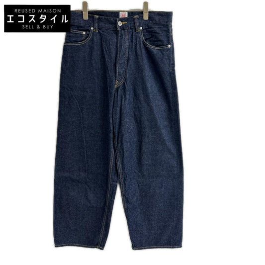 CRANK PROJECTS クランクプロジェクツ インディゴ コットン ボタンフライ 8oz ファットデニムワイドパンツ ボトムス