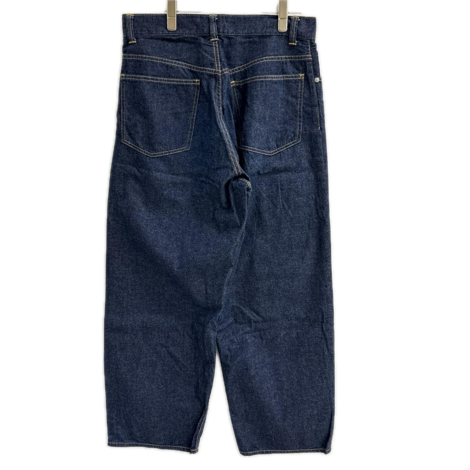 CRANK PROJECTS クランクプロジェクツ インディゴ コットン ボタンフライ 8oz ファットデニムワイドパンツ ボトムス