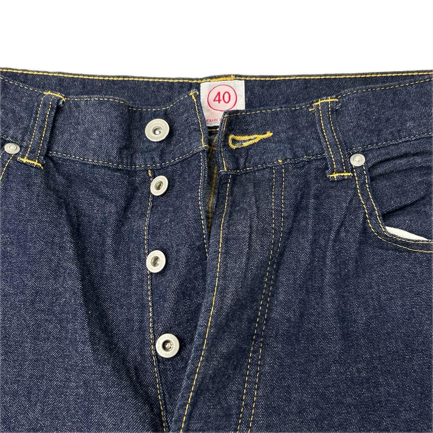 CRANK PROJECTS クランクプロジェクツ インディゴ コットン ボタンフライ 8oz ファットデニムワイドパンツ ボトムス