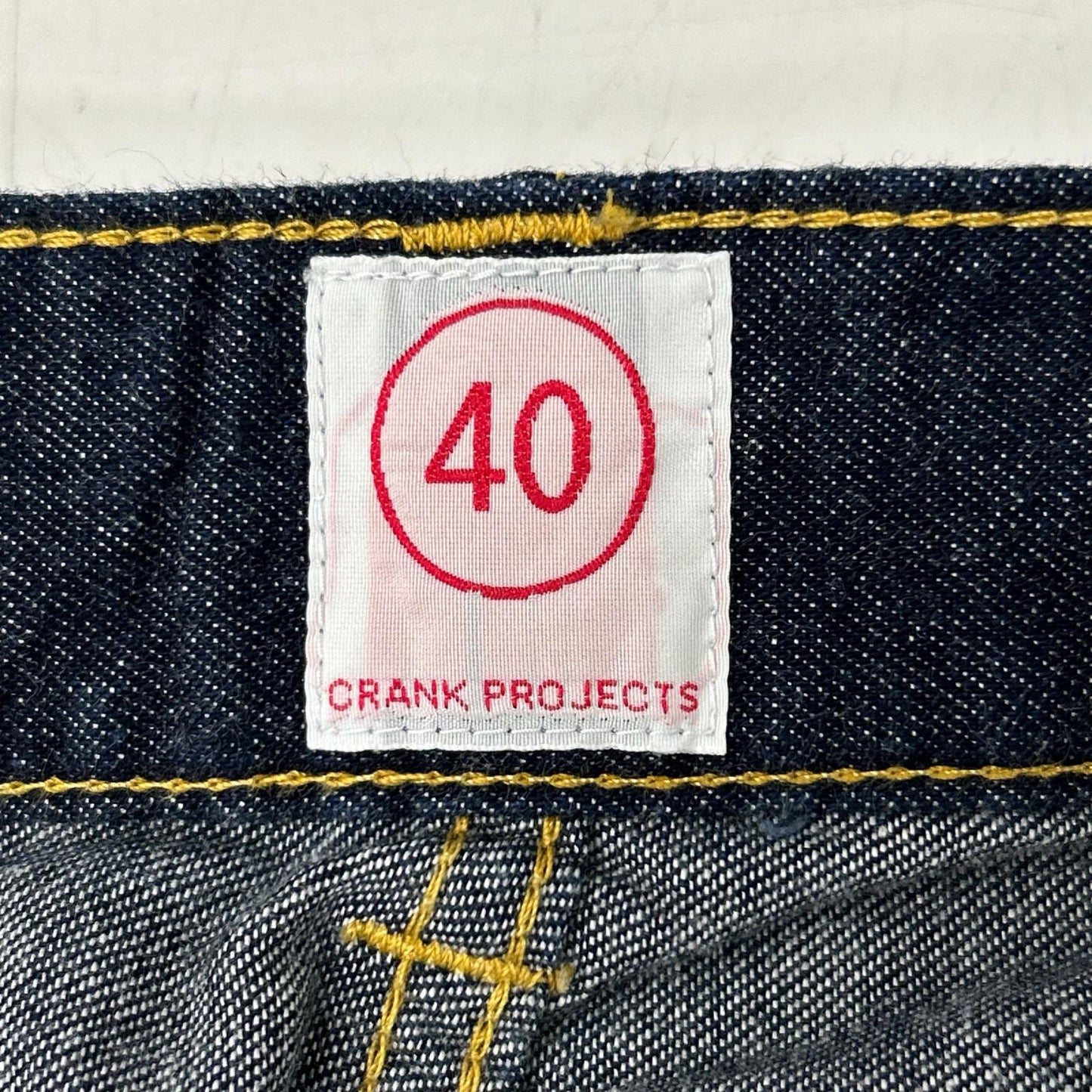 CRANK PROJECTS クランクプロジェクツ インディゴ コットン ボタンフライ 8oz ファットデニムワイドパンツ ボトムス