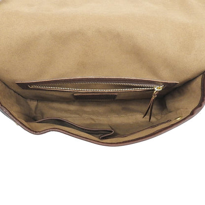 SLOW スロウ cb hunting shoulder レザー ショルダーバッグ レディース ブラウン ショルダーバッグ