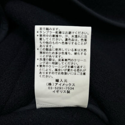 INVERTERE インバーティア IV182BM25031 ブラック Joshua Ellis生地 ウールヘリンボーン ダッフル コート コート