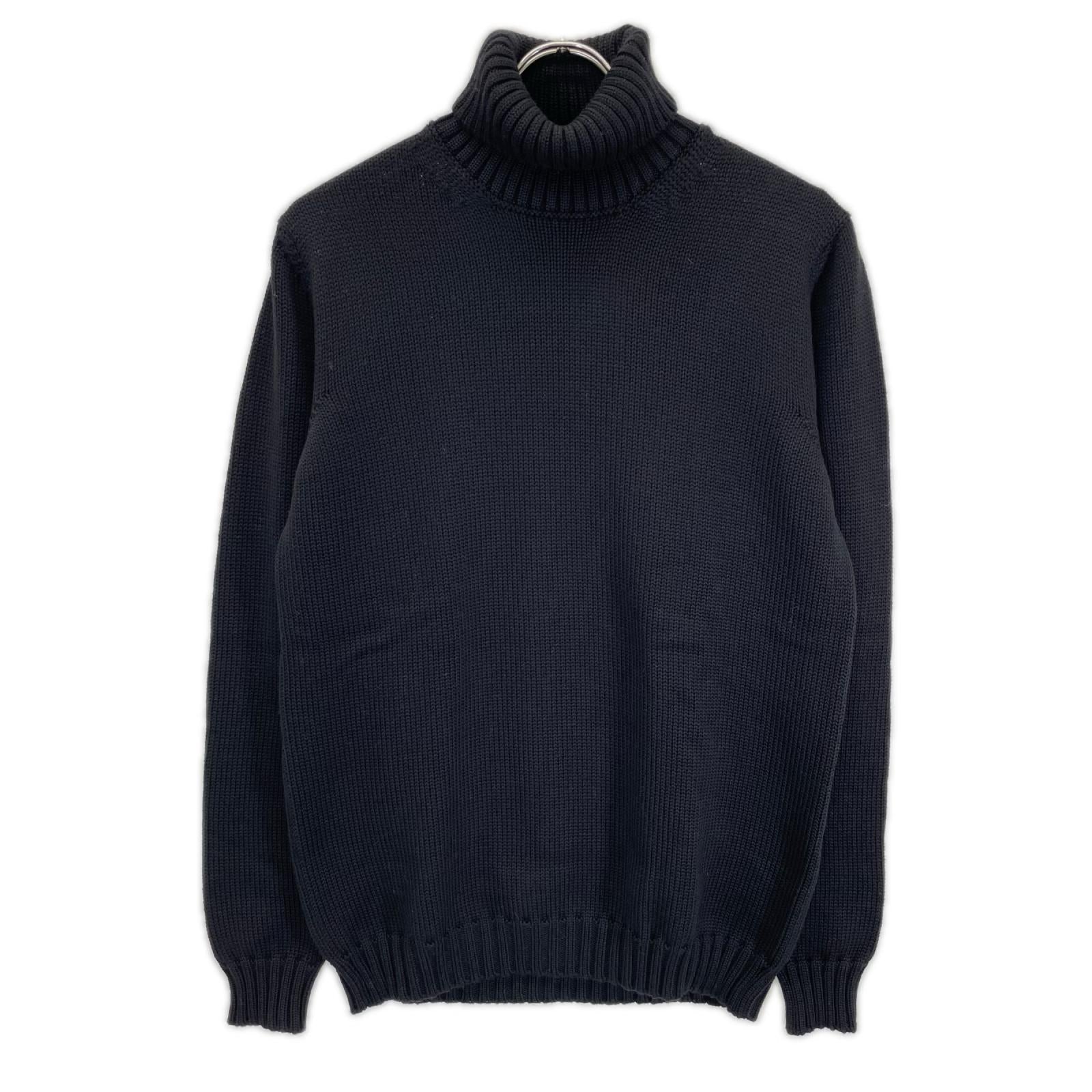 ROBERTO COLLINA ロベルトコリーナ ブラック ハイネック プルオーバーニットトップス トップス