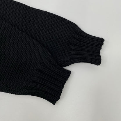 ROBERTO COLLINA ロベルトコリーナ ブラック ハイネック プルオーバーニットトップス トップス