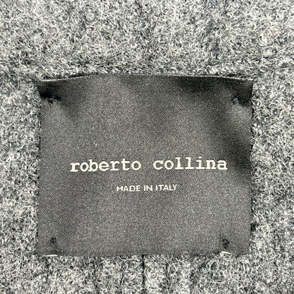 ROBERTO COLLINA ロベルトコリーナ グレー ウール ブークレ ステンカラーコート コート