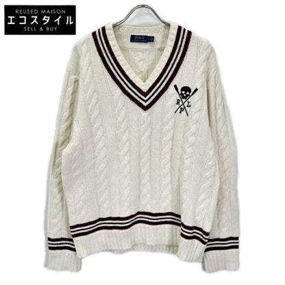 POLObyRalphLauren ポロラルフローレン ホワイト スカル ケーブルニットトップス トップス