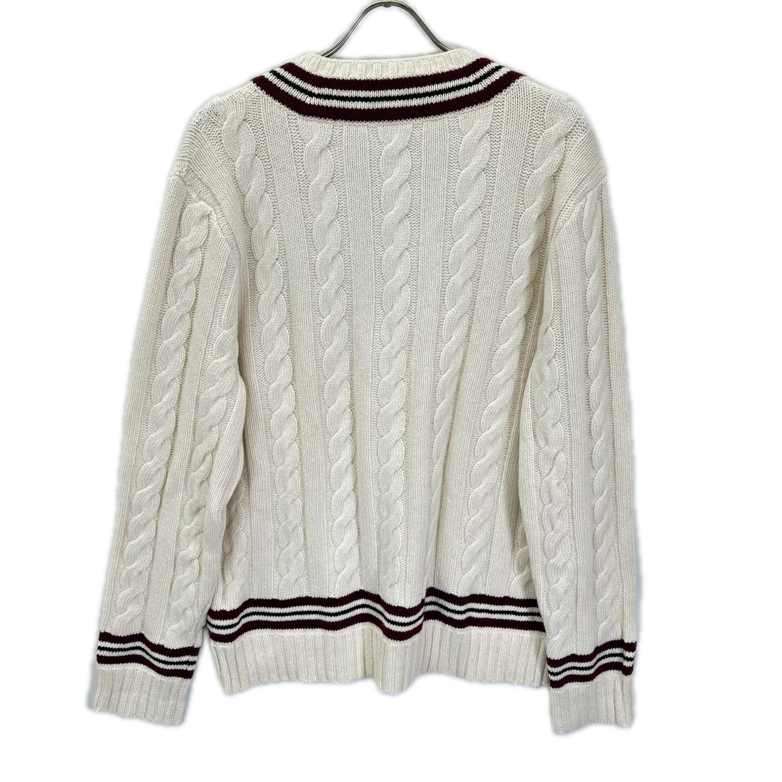POLObyRalphLauren ポロラルフローレン ホワイト スカル ケーブルニットトップス トップス