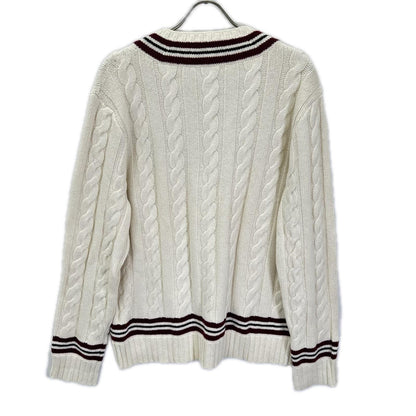 POLObyRalphLauren ポロラルフローレン ホワイト スカル ケーブルニットトップス トップス