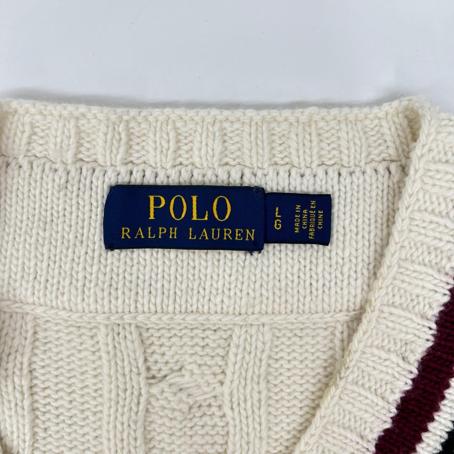 POLObyRalphLauren ポロラルフローレン ホワイト スカル ケーブルニットトップス トップス