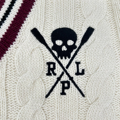 POLObyRalphLauren ポロラルフローレン ホワイト スカル ケーブルニットトップス トップス