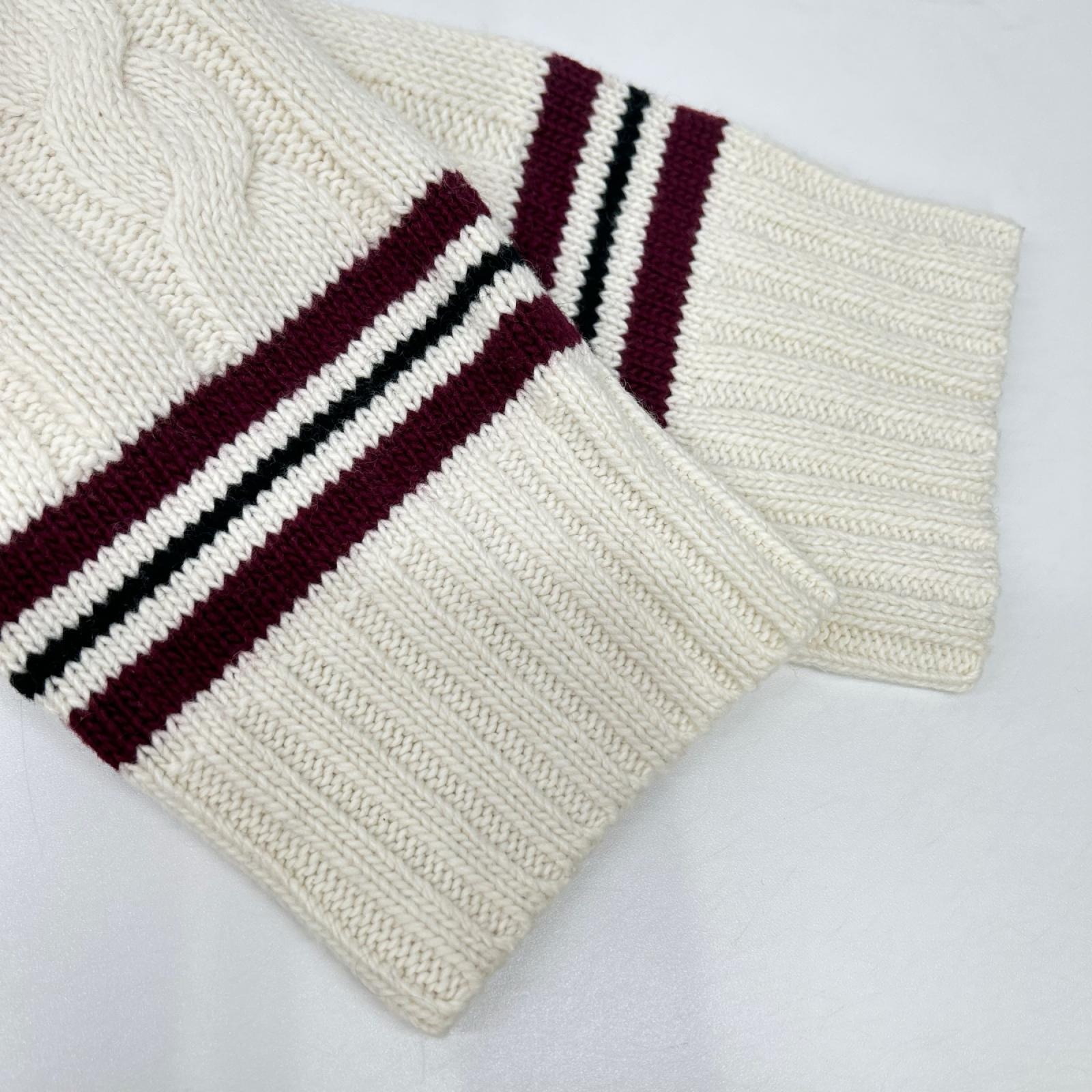 POLObyRalphLauren ポロラルフローレン ホワイト スカル ケーブルニットトップス トップス