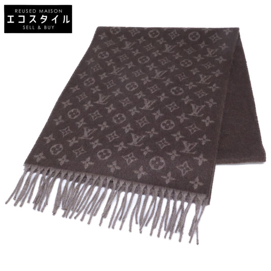 LOUIS VUITTON ルイヴィトン 【美品】M70258 カシミヤ混ウール エシャルプ モノグラム グラディエント マフラー