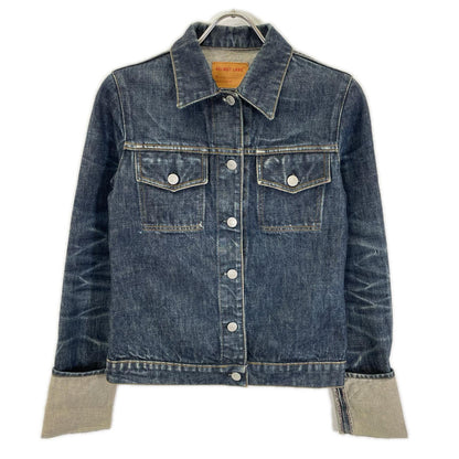 Helmut Lang ヘルムートラング 1997年 本人期 インディゴブルー ロールアップ デニムジャケット ジャケット