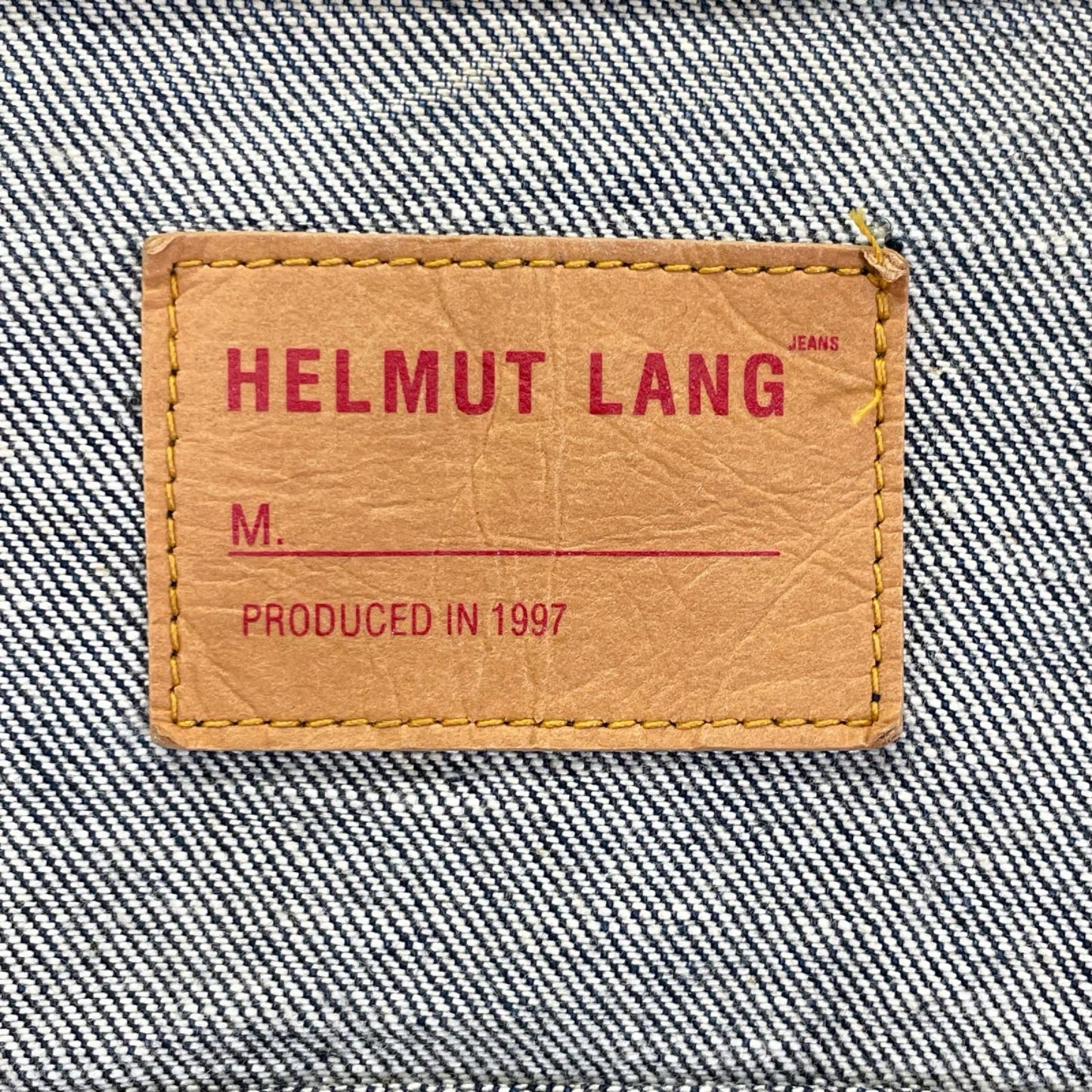 Helmut Lang ヘルムートラング 1997年 本人期 インディゴブルー ロールアップ デニムジャケット ジャケット