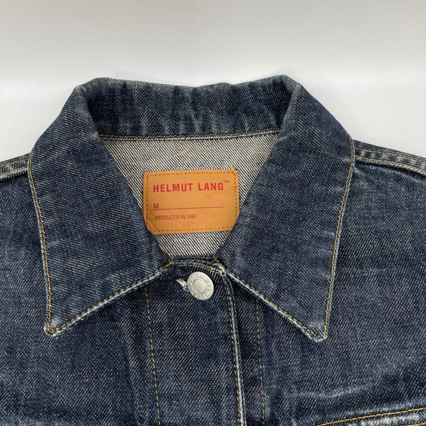 Helmut Lang ヘルムートラング 1997年 本人期 インディゴブルー ロールアップ デニムジャケット ジャケット