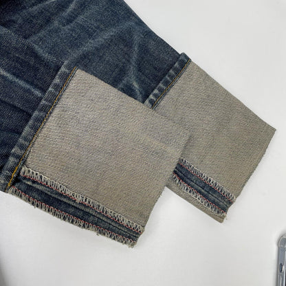 Helmut Lang ヘルムートラング 1997年 本人期 インディゴブルー ロールアップ デニムジャケット ジャケット