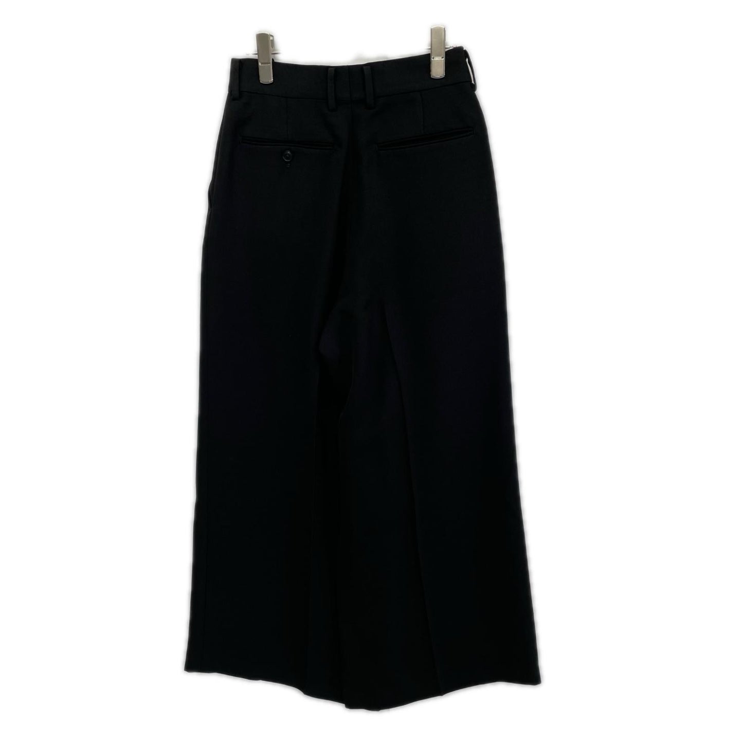 HYKE ハイク 25年製 ブラック OXFORD WIDE LEG PANTS ボトムス