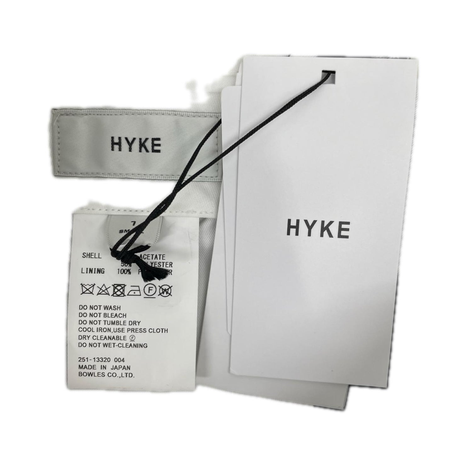 HYKE ハイク 25年製 ブラック OXFORD WIDE LEG PANTS ボトムス