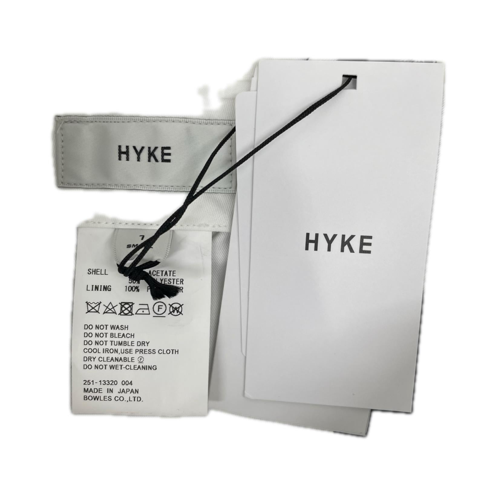 HYKE ハイク 25年製 ブラック OXFORD WIDE LEG PANTS ボトムス