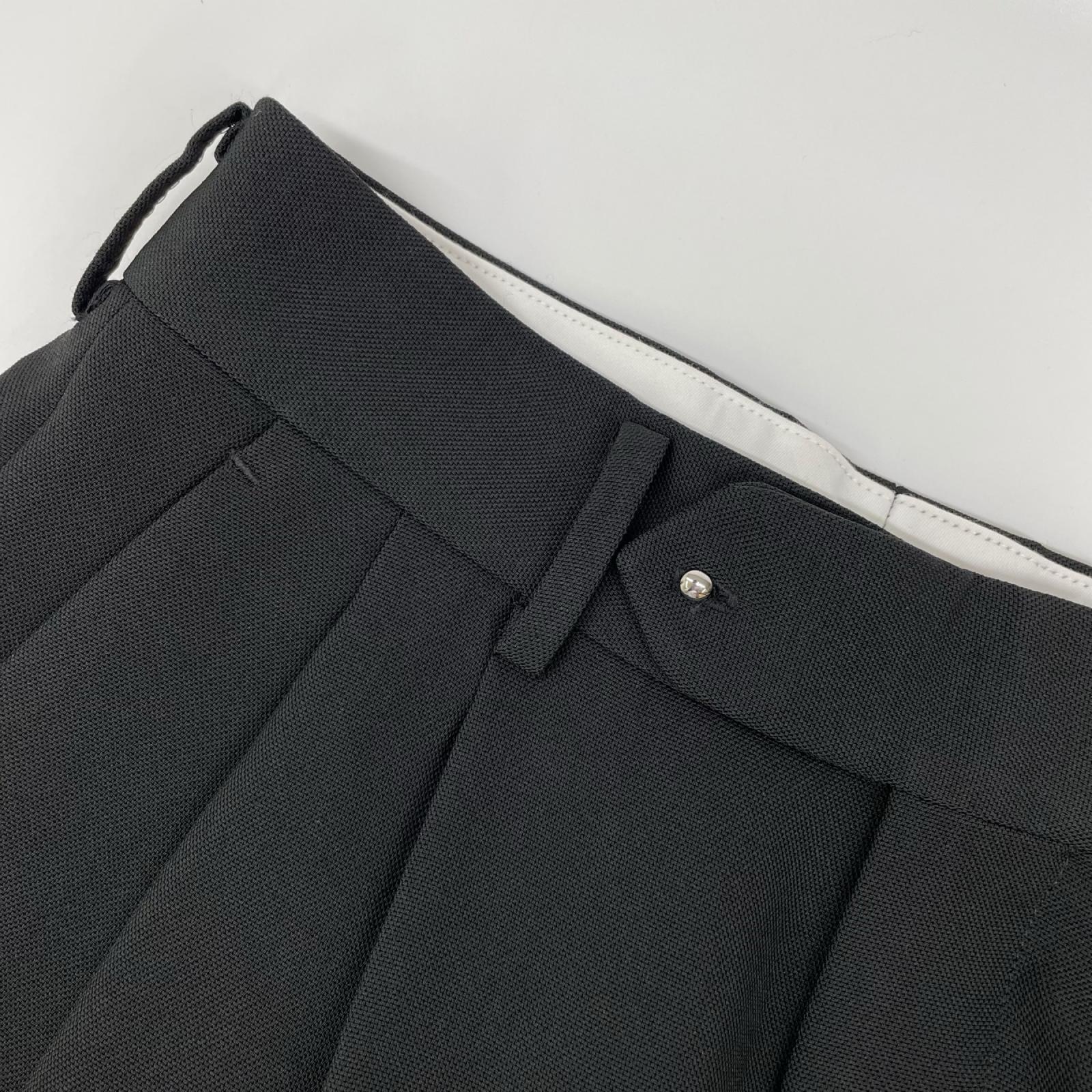 HYKE ハイク 25年製 ブラック OXFORD WIDE LEG PANTS ボトムス