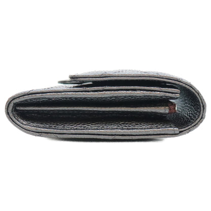 CHANEL シャネル AP0241 黒 キャビア SV金具 マトラッセ クラシックロングフラップウォレット 長財布 長財布（小銭入れあり）