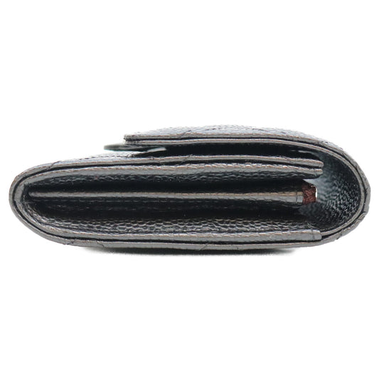 CHANEL シャネル AP0241 黒 キャビア SV金具 マトラッセ クラシックロングフラップウォレット 長財布 長財布（小銭入れあり）