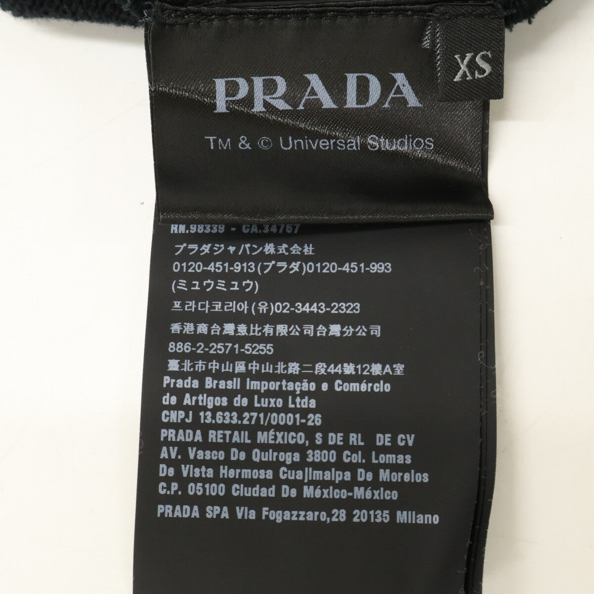 PRADA プラダ ｘUNIVERSAL STUDIOUS【国内正規】19AW UJL100 S192 フランケンシュタイン・カミナリパッチ クルーネックプルオーバー スウェットシャツ トップス