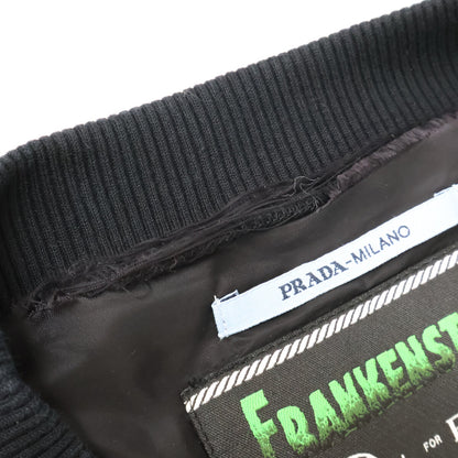 PRADA プラダ ｘUNIVERSAL STUDIOUS【国内正規】19AW UJL100 S192 フランケンシュタイン・カミナリパッチ クルーネックプルオーバー スウェットシャツ トップス