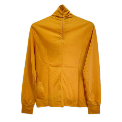 PRADA プラダ UJL051 ベージュ ラバーパッチ シースルージャージータートルネックカットソー トップス