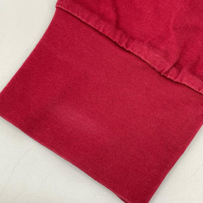 PRADA プラダ UJL051 レッド ラバーパッチ コットン タートルネックカットソー トップス
