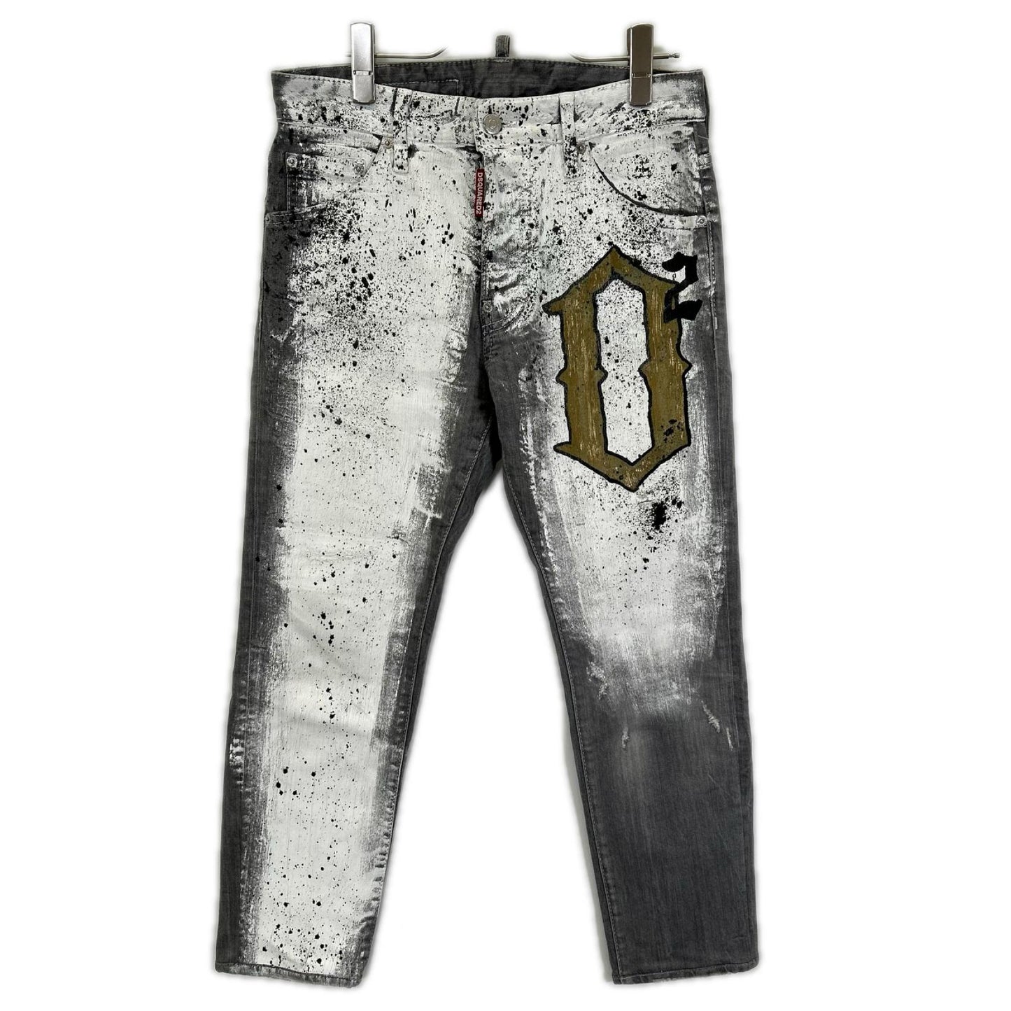 DSQUARED2 ディースクエアード 22SS S74LB1075 グレー Cool Guy/クールガイ Dペイント デニムパンツ ボトムス
