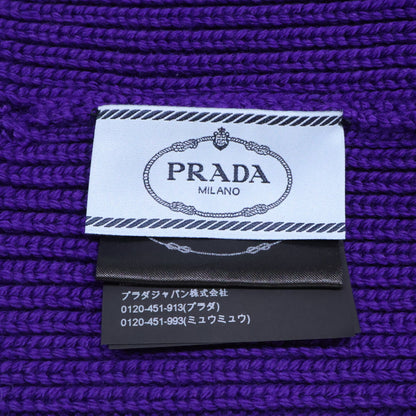 PRADA プラダ 【美品/国内正規】27378 ラバーロゴパッチ ニットビーニー 帽子