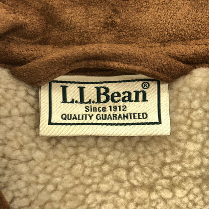 L.L.Bean エルエルビーン ブラウン インナーボア スエードライク ランチコート トップス