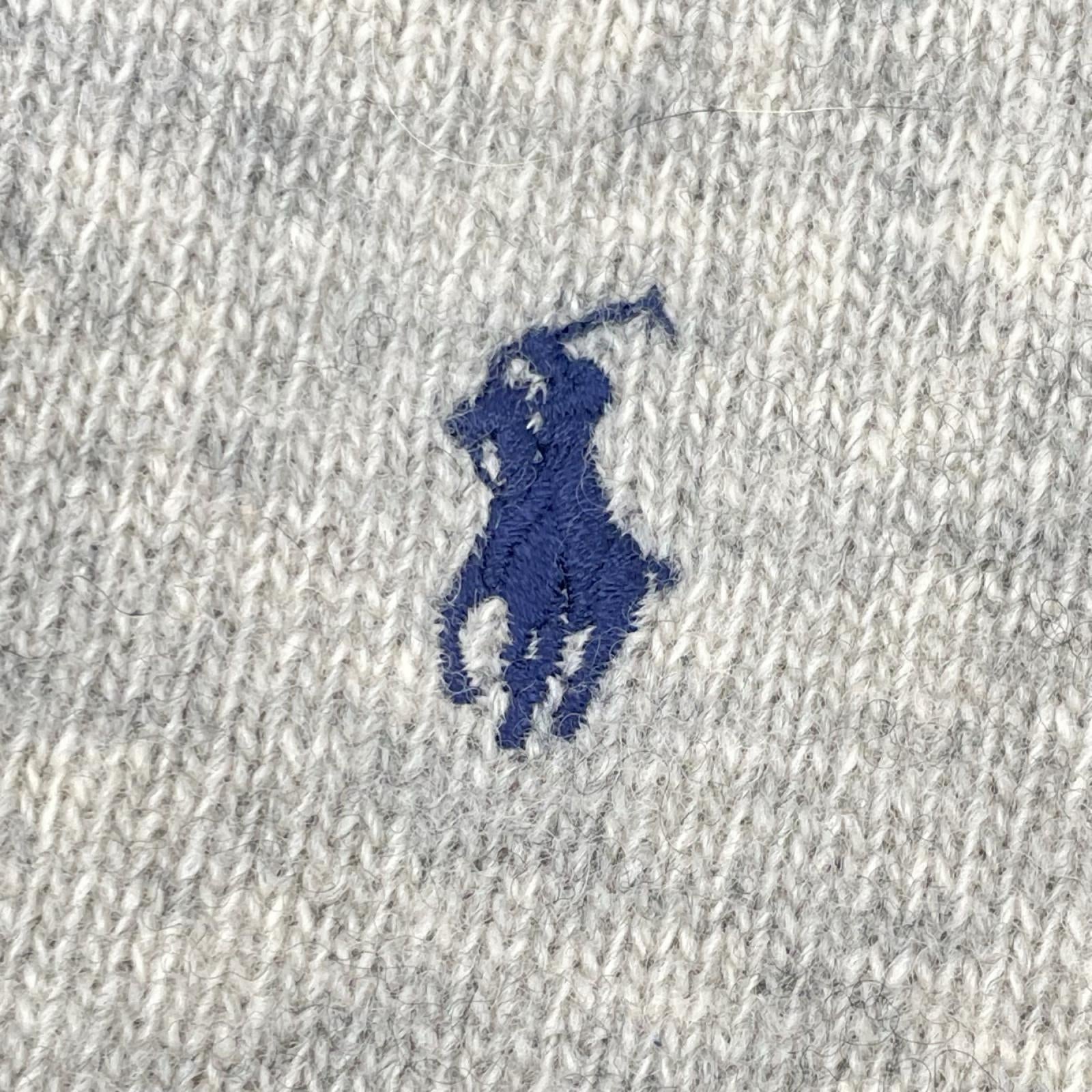 POLObyRalphLauren ポロラルフローレン 90's グレー プルオーバーウールニット トップス