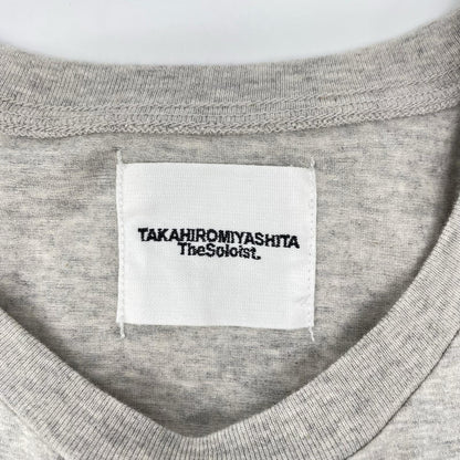 TAKAHIROMIYASHITA The SoloIst. タカヒロミヤシタ ザ ソロイスト. グレー s/s regular size pocket tee トップス